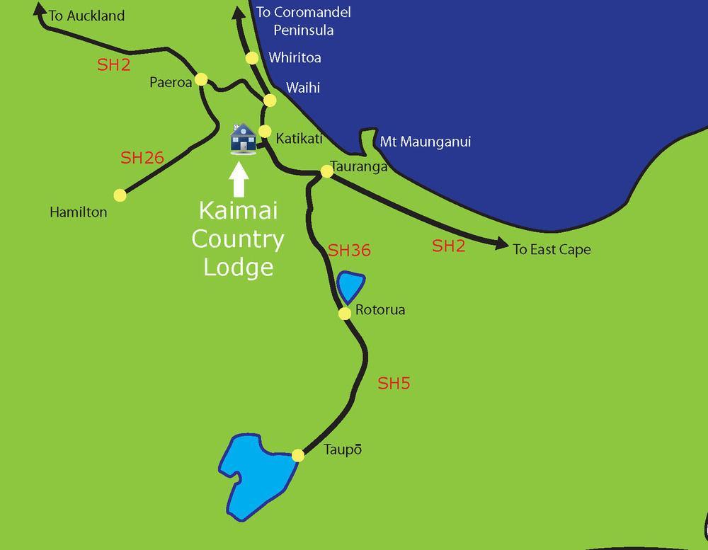 Kaimai Country Lodge Катикати Екстериор снимка